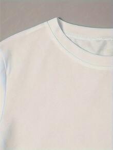 SimpieAndVersatileDesignOjos Nunca Mienten - una Camiseta Impresa con un Patrón de Retrato para Mujeres de Mangas Cortas Casuales en Primavera y Verano.CottonT-Shirt - Blanco - Ver 3