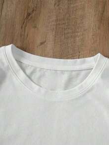 Camiseta de mujerYOCASA Camiseta Blanca con 5 Corazones de Leopardo Estampada, Manga Corta, Corte Holgado, Casual y Versátil para Mujer Blusa de Mujer con Estampado de Corazones de Estilo Leopardo, Manga Corta, Ajuste Holgado, Ropa Casual Diaria Camiseta Holgada de Corazones Leopardo para Mujer, Manga Corta, Estampado Único, Casual y MultiusosCómoda y ligera - YH628-Blanco - Ver 5