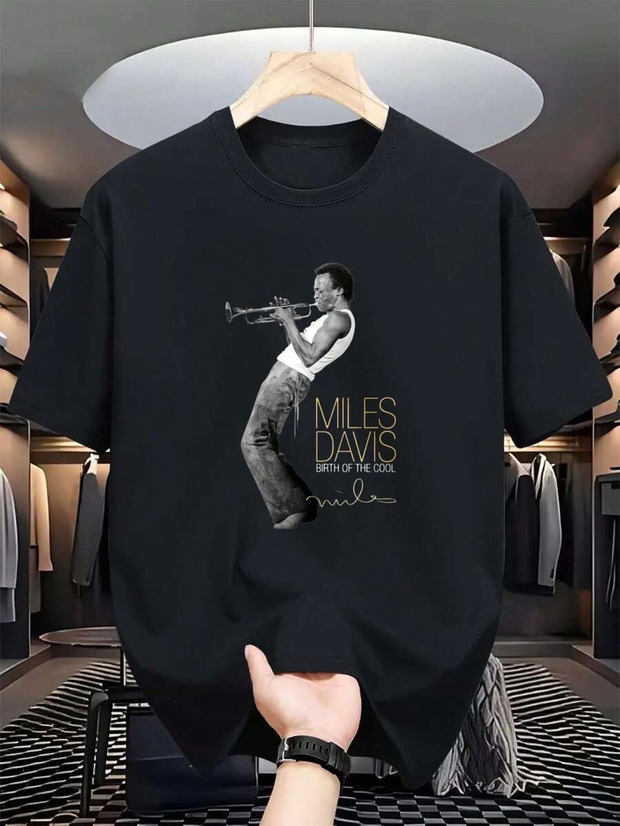 Men T-Shirts - 黑色 - 查看 1