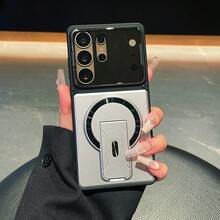 Ốp điện thoại đa năng với nam châm, giá đỡ và bảo vệ ống kính, tương thích với Samsung S26Ultra/S25ULTRA/S24ULTRA/S23ULTRA/S24/S25/S26 Galaxy A37 A36 A56 A57 S25FE A06 4G A16 A07 A17 - màu đen - Xem 8