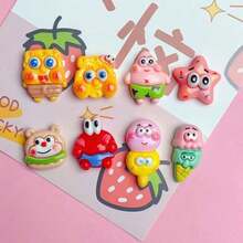 SpongeBob SquarePants 20个/5个盲盒：可爱卡通收藏品。每个盒子包含一个水杯、一个手机壳、一个发夹、一个冰箱贴、高品质树脂DIY配件和其他精彩小物。 - 彩色 - 查看 9