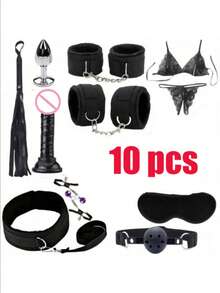 10pcs/17pcs Metal Butt Plugs, Couples Bedroom Intimate Toys, BDSM Bondage Equipment Adult Products - 套裝 - 查看 6