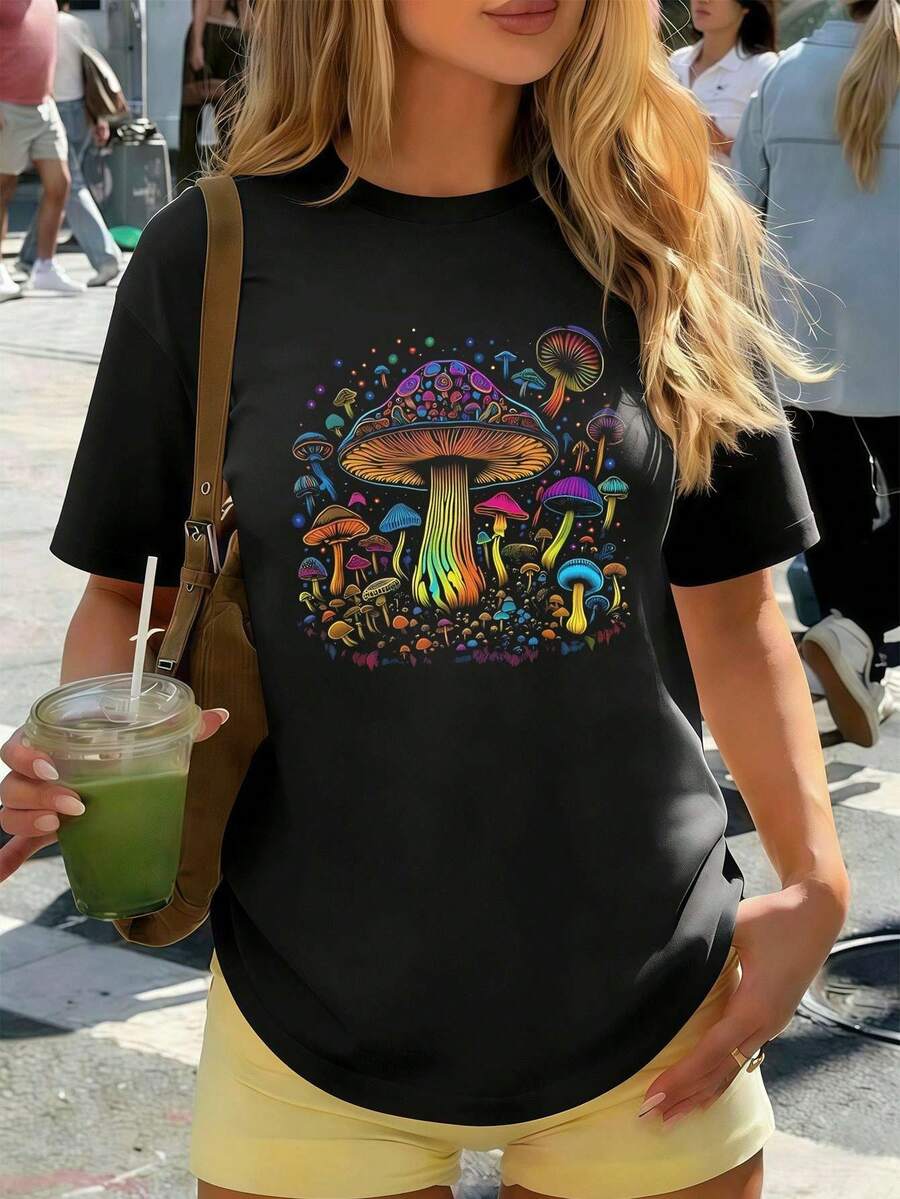 Women T-Shirts - Black - View 1