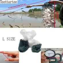 Teettartee Jaring Ikan Nilon 3 Lapis untuk Memancing di Luar Ruangan dan Berkemah, Jaring Insang Ikan Mas, Jaring Gantung, Jaring Pancing, Ketebalan 2.0, Ukuran Jala 8cm, Cocok untuk Menangkap Ikan Besar, Jaring Insang Ekstra Panjang - MultiWarna - View 8