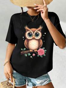 Women T-Shirts - Black - View 2
