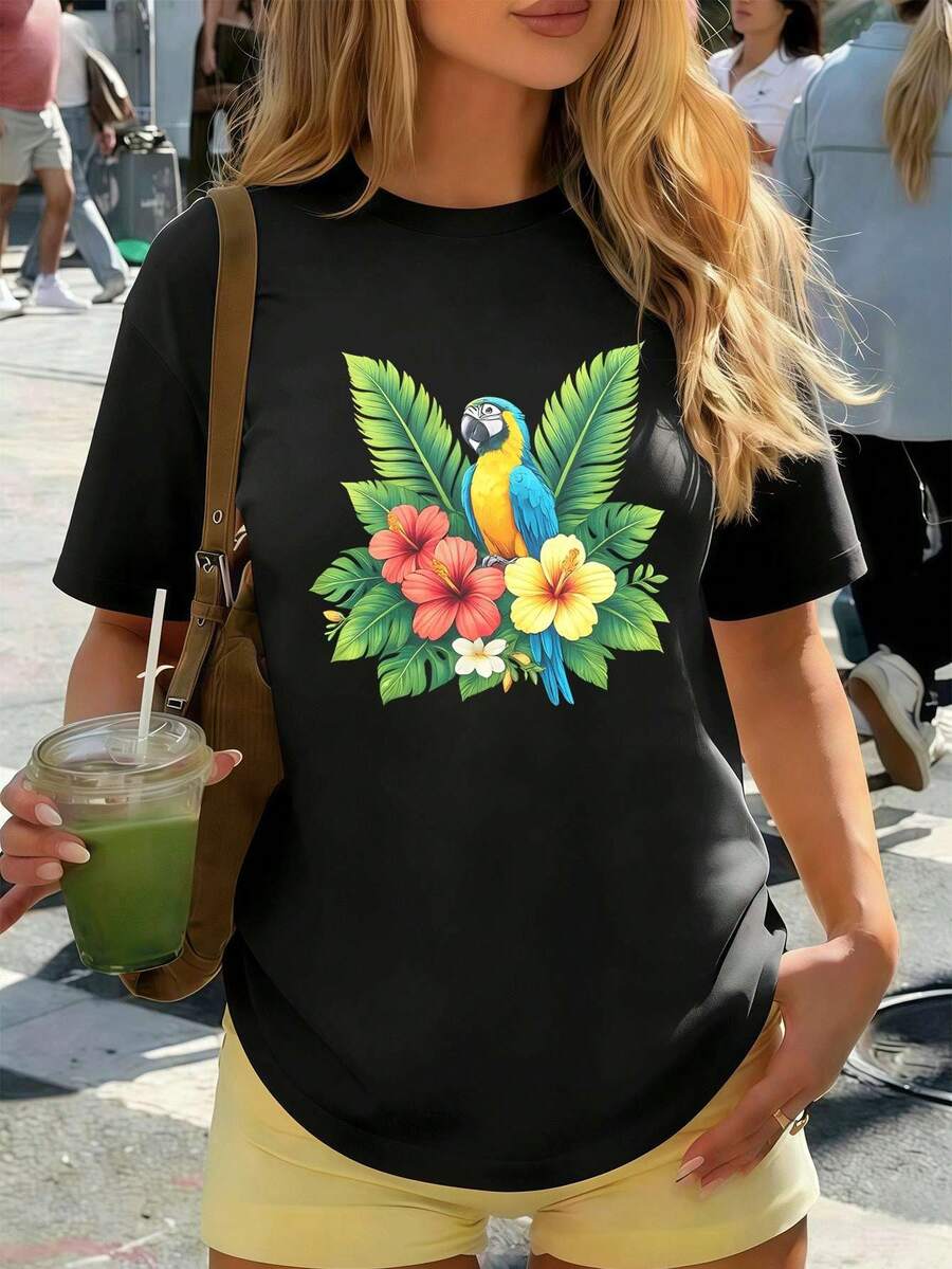 Women T-Shirts - Black - View 1
