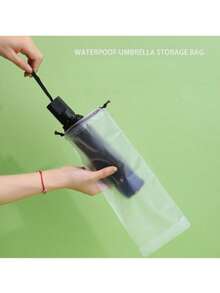 10pcs Foldable Umbrella Dust Cover, Carrying Bag For Portable Waterproof Protection - Multicolor - View 2