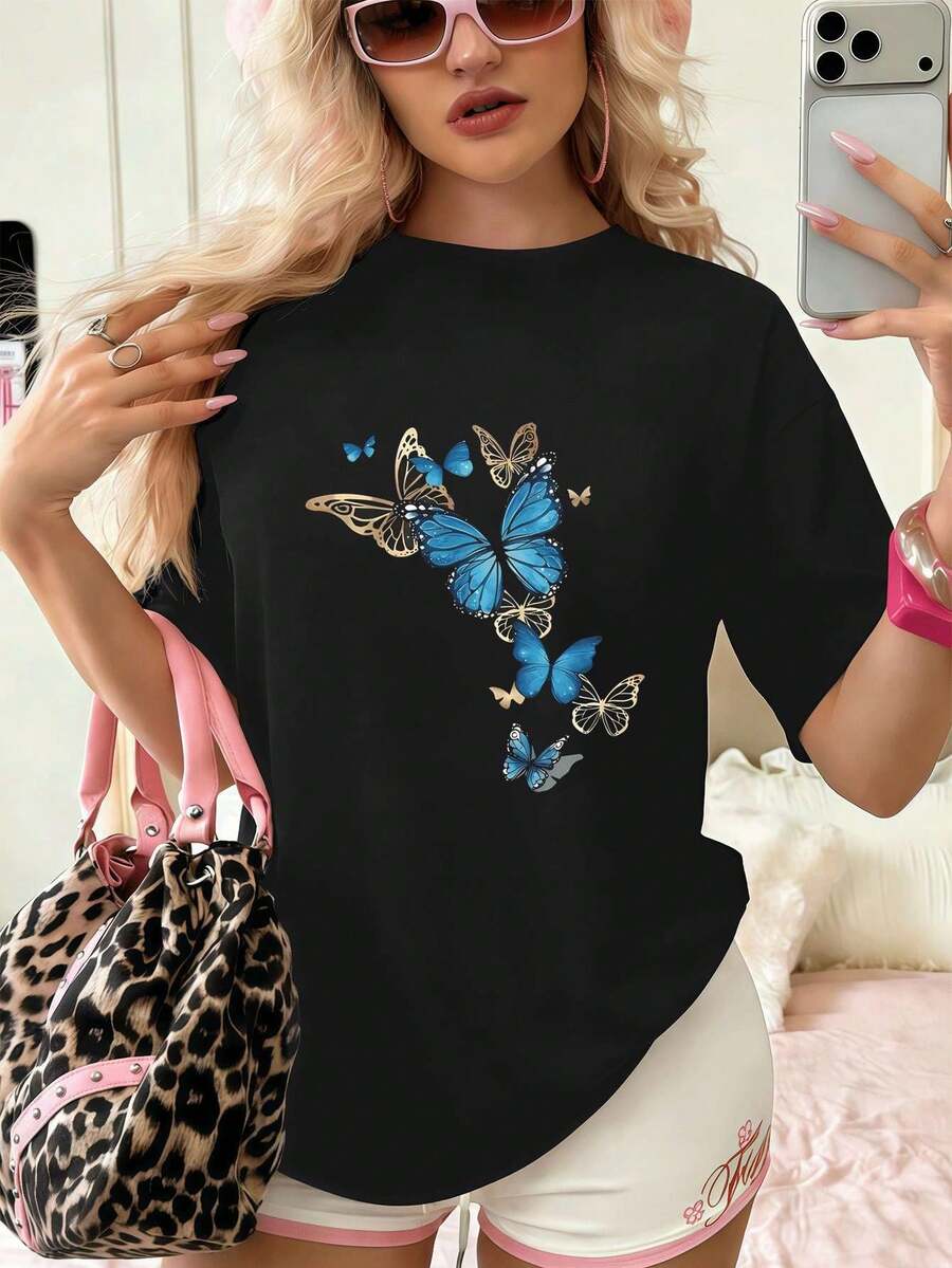 Women T-Shirts - Black - View 1