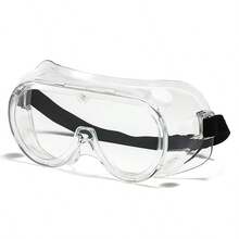 Safety Goggles Protective Anti-Fog Vent Glasses Eye Protection Lab Work PPE Wear - Clear - View 11