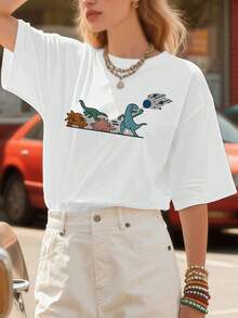 Women T-Shirts - White - View 1