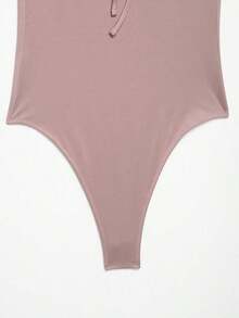 DEEKA Nuevo body de verano para mujer, de moda, sexy, con contraste de encaje halter, elegante en color rosa - Rosa - Ver 10