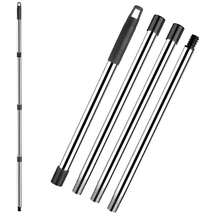 Spin Mop Replacement Handle, 4 Section 30 Inch To 58 Inch Stainless Steel Mop Replacement Handle For O-Ceda Spin Mop EasyWring Triangle Spin Handle For Floor Cleaning(Black) - đen - Xem 2