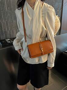 Versatile Minimalist Crossbody Bag For Women, Suitable For Commuting, Shopping, Work, Dating And Various Occasions, Elegant Design - Brown - View 4