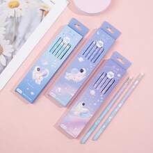 Bộ 12/24 bút chì gỗ than chì HB họa tiết thiên hà màu pastel, kèm hộp quà, ngòi viết trơn tru, thích hợp cho việc viết nhật ký, ghi chú, phác thảo, vẽ, lập kế hoạch, văn phòng phẩm, thiết kế phi hành gia vũ trụ thẩm mỹ, dụng cụ nghệ thuật sáng tạo, quà tặng giáo viên, quà tặng ngày lễ. - Tròn - Xem 3