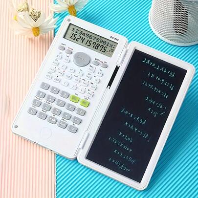 12-Digit Handwriting Calculation Board With Button Battery, Stylus, One-Key Clear, Multi-Function Scientific Calculator, Back To School