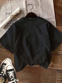 Dam-T-shirts - Svart - Visa 2