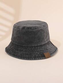 1pc Vintage Distressed Kids Bucket Hat With Brooklyn Label Design, Breathable Sun Protection Hat For Boys And Girls - 1PC - View 21