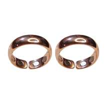 2pcs Unisex Anti-Snoring Rings - Adjustable Magnetic Therapy Rings, Reusable, No Battery Required, Sleep Aid - Rose Gold - View 6