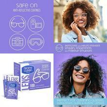 SmudgeGuard Lens Cleaning Wipes 100 Total Wipes Pre-Moistened Individually Wrapped Wipes Non-Scratching And Non-Streaking  For Eyeglasses Goggles And Camera Lens - 100 Count Pack Of 1 - View 1