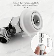 1-To-2 Faucet Splitter, Kitchen Sink Dishwasher Water Inlet 3-Way Diverter Valve, 1 Inlet 2 Outlets Angle Valve - Multicolor - View 6