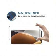 4 Stück Hochauflösender gehärteter Glas Bildschirmschutz für Galaxy S25, S24, S23 FE, A03, A04, A05, A06, A07, A13, A14, A15, A16, A17, A23, A24, A25, A26, A27, A34, A35, A36, A37, A54, A55, A56, A57, einfache Installation, kratzfest, kompatibel mit Handyhüllen, hochklare Transparenz - Transparent - Übersicht 6