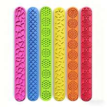 1/3/6 Peças Brinquedos Fidget de Silicone para Polegar para Alívio do Estresse. Estes Brinquedos Sensoriais Baseados em Textura Ajudam a Acalmar as Emoções e Aliviar a Ansiedade. Compactos, Silenciosos, Portáteis e Discretos, Eles Auxiliam na Concentração e São Brinquedos Ideais para Alívio do Estresse para Adolescentes - Multicolorido - Visão 8