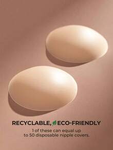 2/4 miếng dán núm vú bằng silicon, mỏng, thoáng khí, vô hình, được thiết kế cho váy cưới, váy quây, nội y vô hình, váy đầm, miếng dán ngực gợi cảm cho kỳ nghỉ. - Nhiều màu - Xem 1