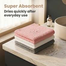 5/10 Pack Bleach Proof Towels Microfiber Absorbent Resistant Hair Hand Towels Bulk Quick Dry For Barber Gym Bath Spa Shaving (White,11.81x27.56 Inch) - White - View 3