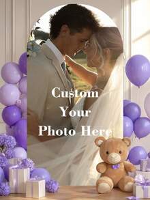 Customized Arched Back Cover - Personalized Arched Back Cover With Image Text, Suitable For Baby Showers, Birthday Parties, Weddings, Graduation Holiday - Multicolor - View 2