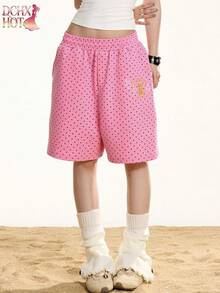 Women Shorts - Pink - View 9