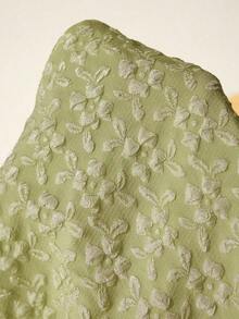 MaterniWear Set de 2 piezas de conjunto informal de camiseta de tirantes y pantalón de pierna ancha con estampado floral para maternidad - verde menta - Ver 3