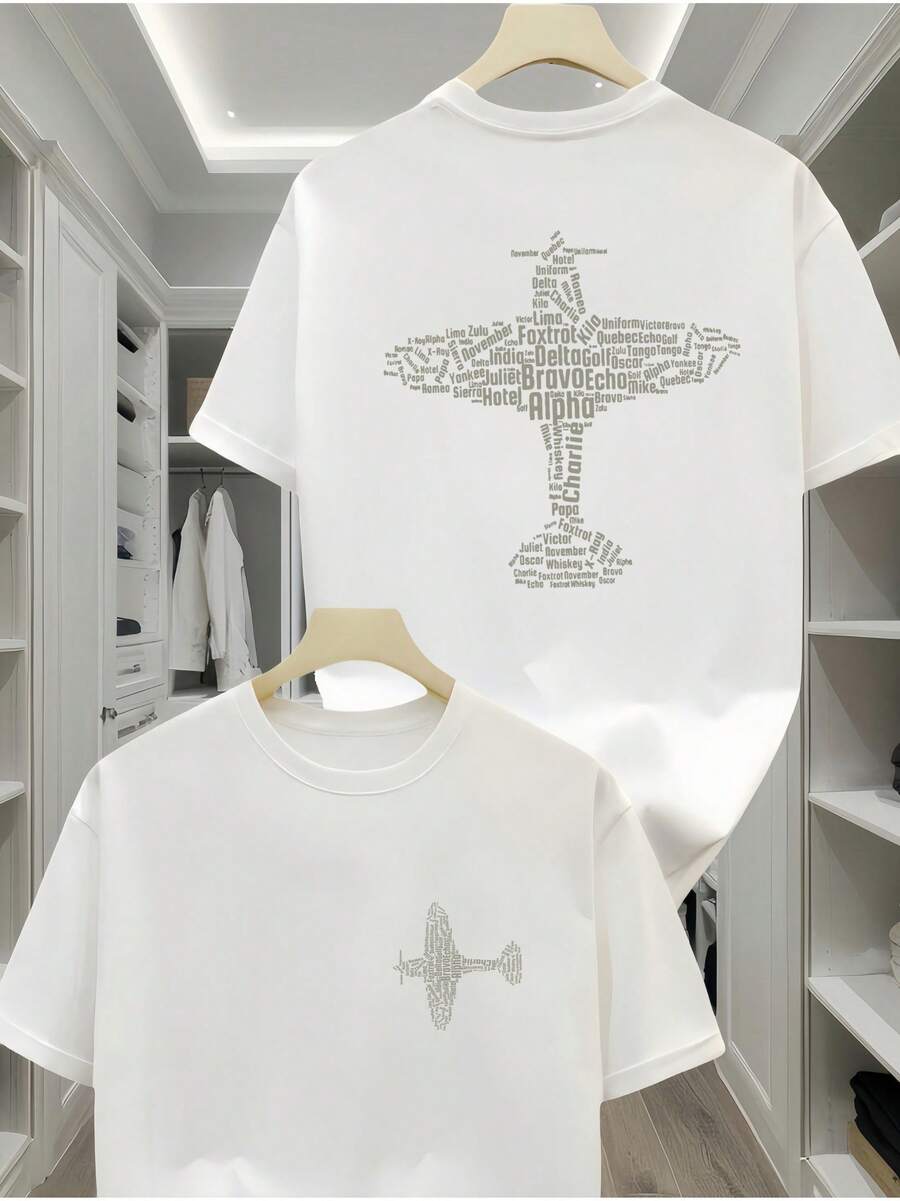 Men's T-Shirts For Spring And Summer - 白色 - View 1