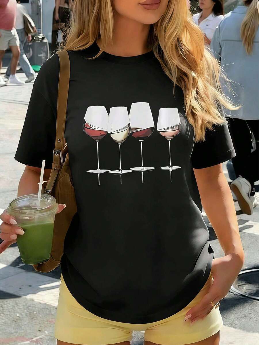 Women T-Shirts - Black - View 1