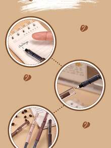 3pcs Liquid Ink Ballpoint Pens, Quick-Drying, Highly Attractive, Suitable For Students Exams And Note-Taking, 0.5mm Full Needle Tube Large Capacity, Back To School Essential - Default - View 4