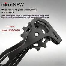 1pc Rear Derailleur For Road & Mountain Bike, Compatible With 7/8/9/10/11 Speed, Plastic Steel Composite Material, Lightweight, Good Compatibility, Solves Common Shifting Issues, Improves Shift Response Speed, Effortless Gear Change, Great Cycling Gift - Bicycle Rear Derailleur - View 5