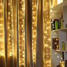 6m/3 Meters Battery Operated LED String Lights For Wedding, Birthday, Party Decoration, Holiday Celebration - Battery Box Curtain Light - View 8
