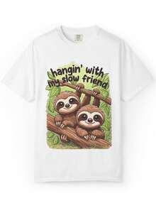 otro T1S1Hirt H1angin Con Mi Amigo Ilustracin. - Blanco - Ver 2