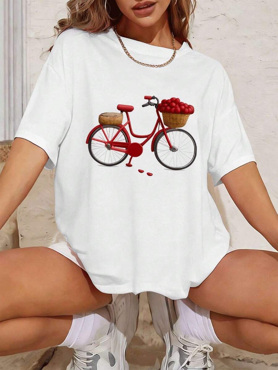 Dam-T-shirts - Vitt - Visa 1