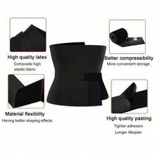 Adjustable Fitness Waist Belt Abdominal Control Belt Unisex Sweat-Absorbent Design Suitable For Fitness And Weightlifting - Black - View 5