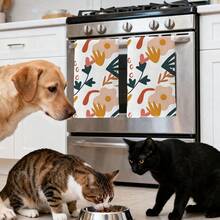 2pcs Geometric & Floral Abstract Pattern Microfiber Kitchen Towels, 40*60cm Rectangular Absorbent Dish Cloths, Housewarming Gifts, Suitable For Kitchen & Bathroom, Great For Homemakers And Family Gatherings, High Value - Multicolor - View 8