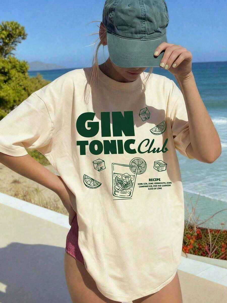 Camisetas De Calor Para MujerCamiseta De Mujer Estampada De Manga Corta Para Verano, Tela De PoliéSter, Estilo Multifuncional, Corte Regular, Peso 180 Gramos, 1 Unidad.