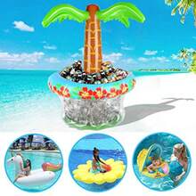 RiToEasysports Inflatable Palm Tree, Inflatable Beer Cooler In The Shape Of A Tree, Portable And Lightweight For Summer Parties - Green - View 6