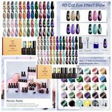 30PCS Gel Nail Polish Set, 26 Classic Colors Gel Polish Kit With Base Coat Glossy Matte And Glitter Top Coat Gel Nails Set All Seasons Collection Gift For Women - Cat Eye Collection - View 3