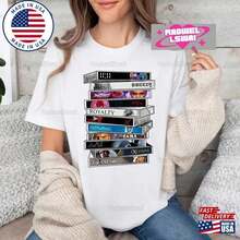 Albums Disks Shirt Concert Tour Classic _ Color_ Black_White _ Size_ Various Shirt For Women 100% Cotton Unisex T-Shirt - Premium Casual Comfortable Fit T-Shirt - 白色 - 查看 1