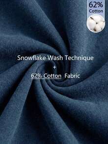 62% Algodón Camiseta de tirantes corta con cuello redondo y estampado de copos de nieve para mujer, adecuada para el verano - Azul - Ver 4