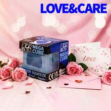 1pc Soft Squishy Cube Toy, Slow Rebound Squeeze Fidget Toy, Sensory Stress Relief Toy For Relaxation, Cute Desk Toy For Kids Teens Adults, Birthday Gift, Party Favor, Classroom Reward, Easter Basket Filler - Multicolor - View 9
