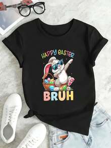 Women T-Shirts - Black - View 2