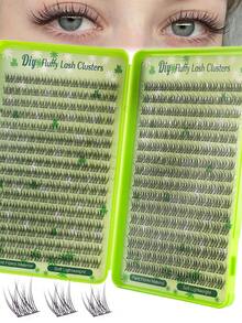 Kit Ekstensi Bulu Mata Alami 384pcs, Set Ekstensi Bulu Mata Halus, Ekstensi Bulu Mata Cluster, Kit Ekstensi Bulu Mata C-Curl yang Mengembang, Set Ekstensi Bulu Mata DIY dengan Perekat dan Sealant, Efek Bulu Mata C-Curl Alami yang Mengembang dari Sudut Mana Pun, Cocok untuk Riasan Sehari-hari atau Acara Khusus, Hasil Setara Salon - MultiWarna - View 3