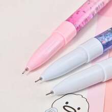 1/3/5 Bút bi gel hình nhân vật hoạt hình dễ thương chủ đề ngày lễ, thân bút trong suốt lấp lánh, văn phòng phẩm đẹp mắt dùng để viết nhật ký, ghi chú, đồ dùng văn phòng, bút viết trơn tru với thiết kế hoạt hình lễ hội. - A - Xem 6