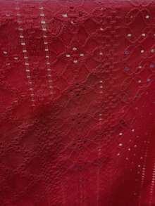 Hotletica Solid Eyelet Embroidery Tank Top - Burgundy - View 6